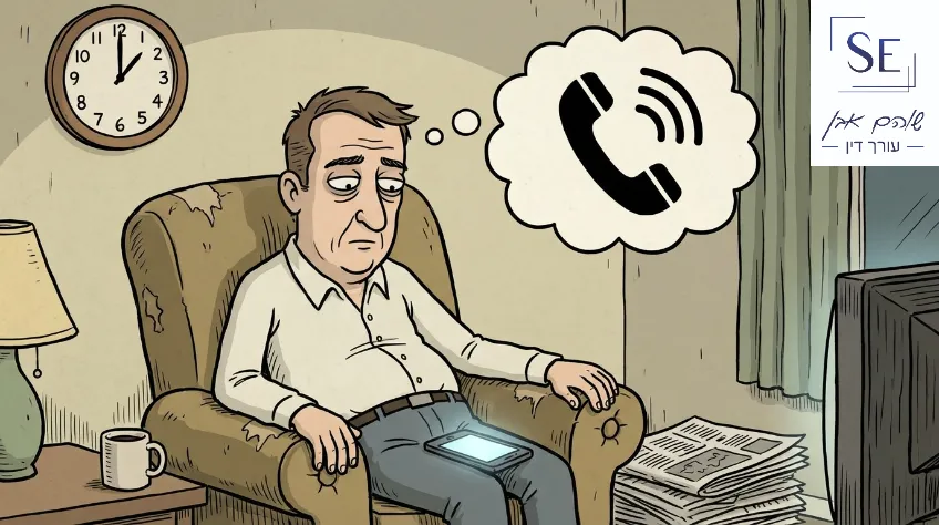 מחכה לטלפון של השליח שיתקשר